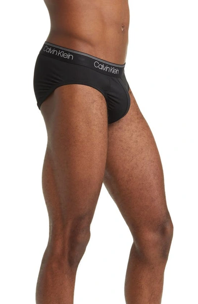 Calvin Klein Assorted 3-pack Microfiber Briefs In Black