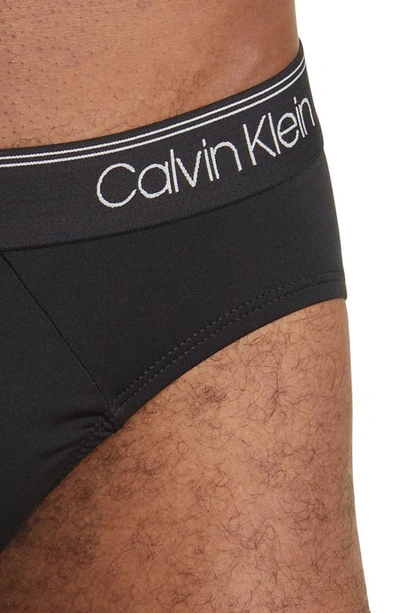 Calvin Klein Assorted 3-pack Microfiber Briefs In Black