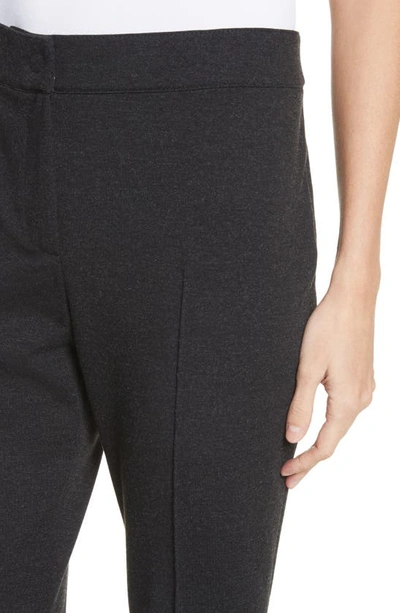 Akris Punto Stretch Jersey Pants In Charcoal