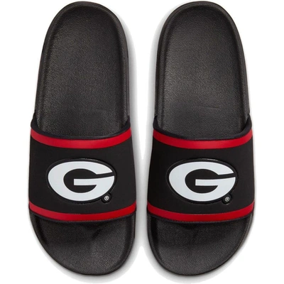 Shop Nike Georgia Bulldogs Off-court Wordmark Slide Sandals In Black