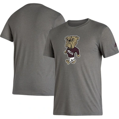 Shop Adidas Originals Adidas Gray Mississippi State Bulldogs Basics Heritage Tri-blend T-shirt