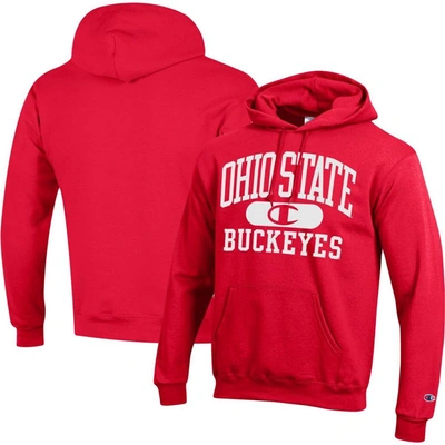 Shop Champion Scarlet Ohio State Buckeyes Arch Pill Pullover Hoodie