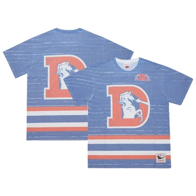 Shop Mitchell & Ness Royal Denver Broncos Jumbotron 3.0 T-shirt