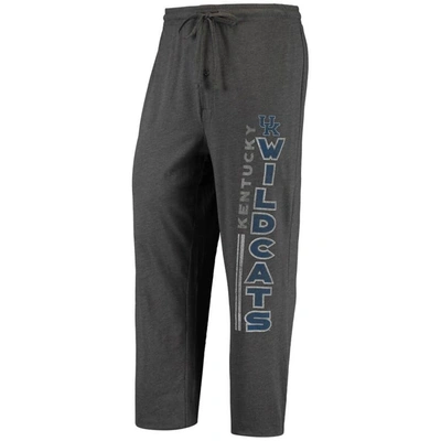 Shop Concepts Sport Heathered Charcoal/royal Kentucky Wildcats Meter T-shirt & Pants Sleep Set In Heather Charcoal