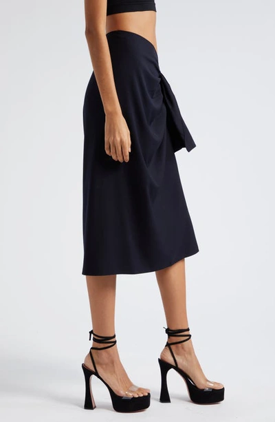 Shop Mother Of All Colette Woven Skirt In Navy Blue