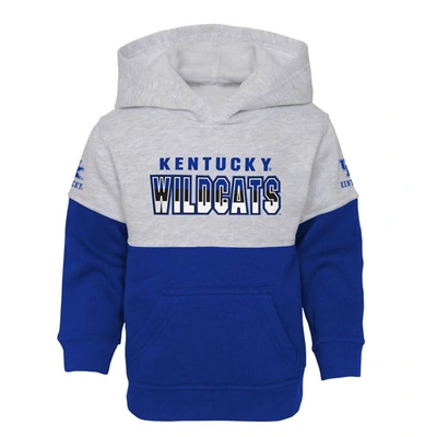 Shop Outerstuff Toddler Heather Gray/royal Kentucky Wildcats Playmaker Pullover Hoodie & Pants Set