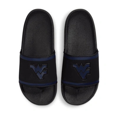 Shop Nike West Virginia Mountaineers Off-court Wordmark Slide Sandals In Black