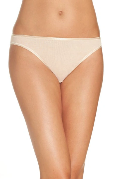 Shop Hanro Seamless High Cut Briefs In Skin