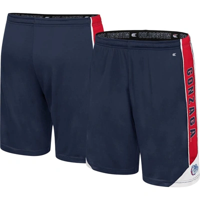 Shop Colosseum Navy Gonzaga Bulldogs Haller Shorts