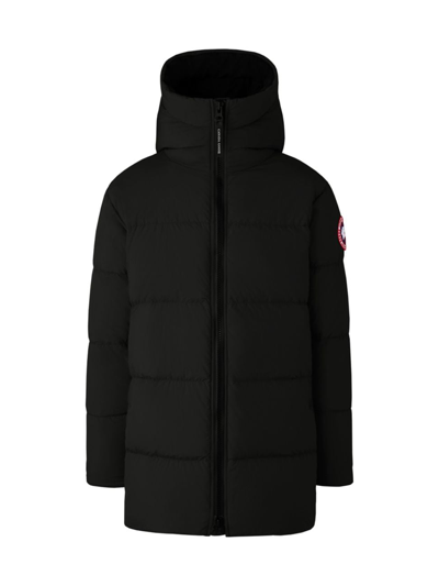 Shop Canada Goose Men's Lawrence Down Puffer Hooded Jacket In Black