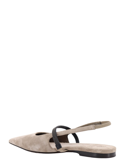 Shop Brunello Cucinelli Ballerinas In Brown