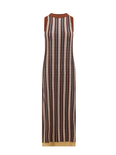 Shop Erika Cavallini Fedora Dress In Multicolor