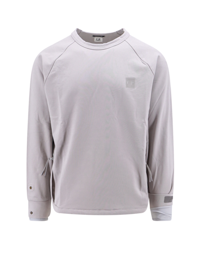 Shop C.p. Company Sweatshirt In Grey