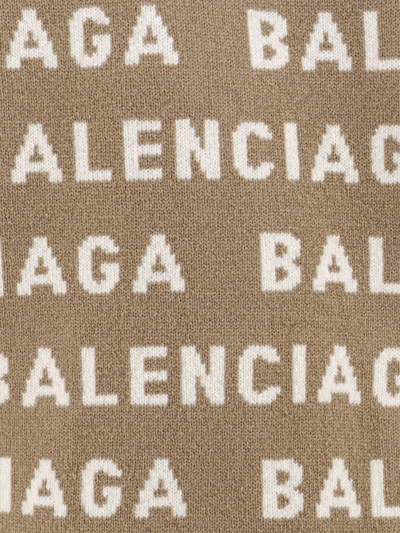 Shop Balenciaga Cardigan In Beige