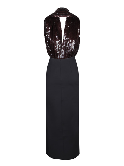16arlington Sequin Vesper Midi Dress In Black
