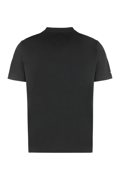 Shop Mcm Cotton Crew-neck T-shirt In Black