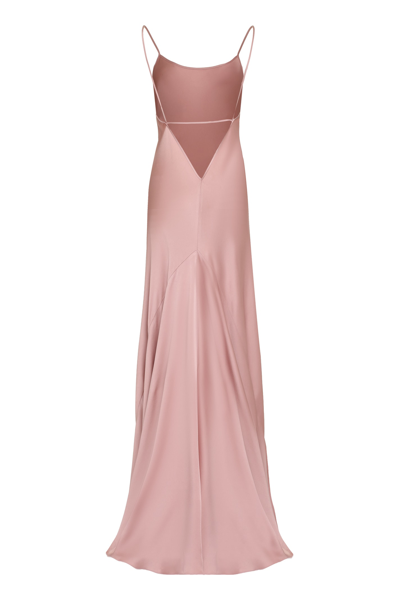 Shop Victoria Beckham Crepe Dress In Pink