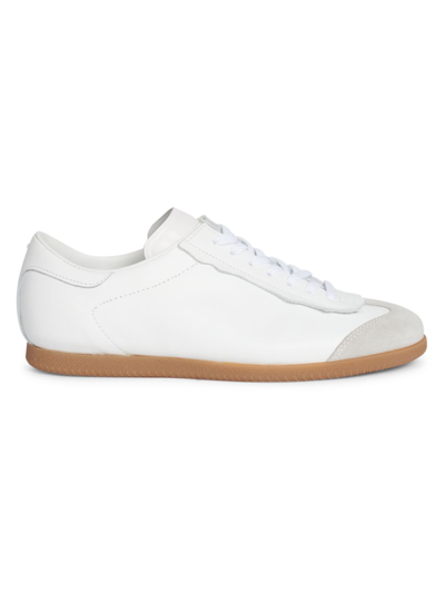 Shop Maison Margiela Women's Feather Light Leather & Suede Sneakers In White