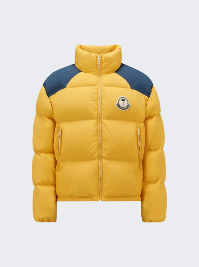 Shop Moncler X Palm Angels Nevis Jacket In Yellow