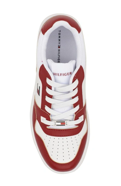 Tommy Hilfiger Twigye Sneaker In White/ Red