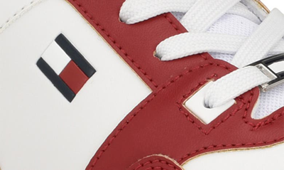 Tommy Hilfiger Twigye Sneaker In White/ Red