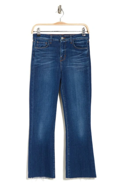 Shop L Agence Kendra High Waist Crop Flare Jeans In Nova
