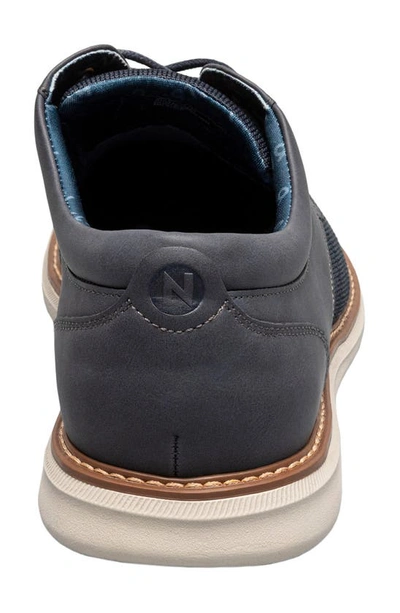 Nunn Bush Chase Knit Plain Toe Derby In Navy Multi
