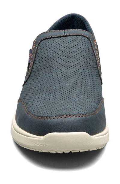 Nunn Bush Conway Ez Slip-on Sneaker In Navy Multi
