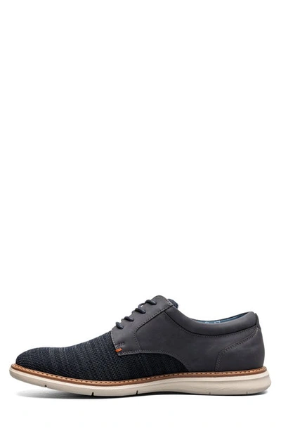 Nunn Bush Chase Knit Plain Toe Derby In Navy Multi