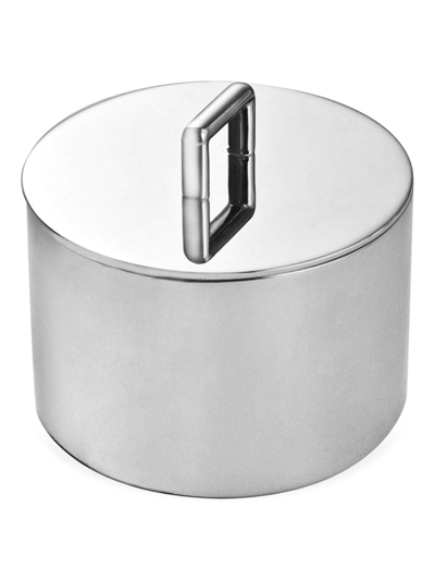 Shop Degrenne Paris Newport Sugar Bowl With Lid In Stainless Steel
