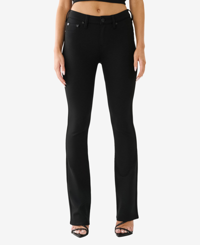 Shop True Religion Women's Becca Curvy Bootcut Jeans In Jet Black