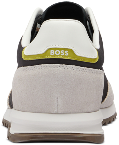 Shop Hugo Boss By  Men's Zayn Lace-up Sneakers In Charcoal