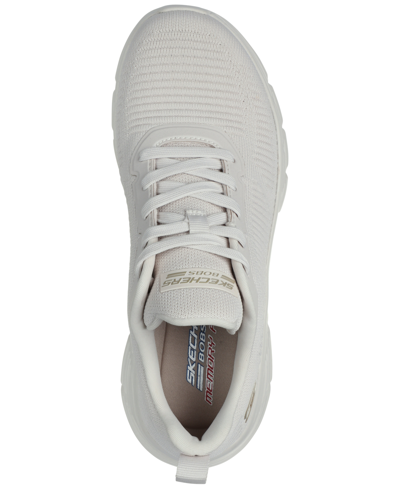 Skechers Women's Bobs Sport B Flex Hi Casual Wedge Sneakers From Finish Line In Off White