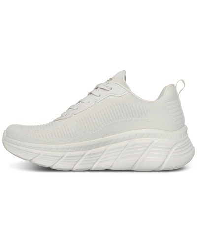 Skechers Women's Bobs Sport B Flex Hi Casual Wedge Sneakers From Finish Line In Off White