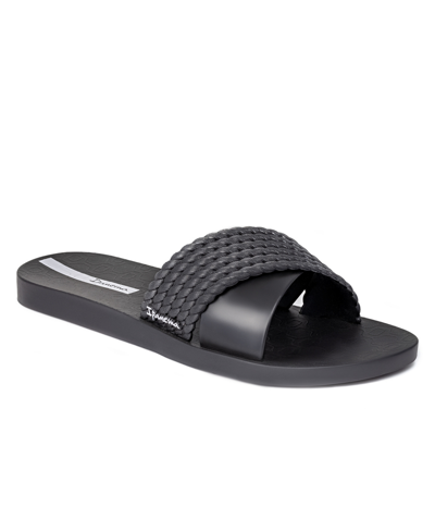 Shop Ipanema Women's Street Ii Water-resistant Slide Sandals In Black,black