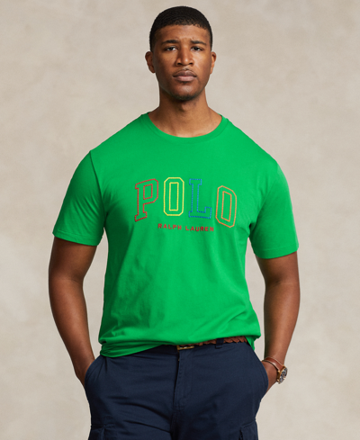Shop Polo Ralph Lauren Men's Big & Tall Logo T-shirt In Preppy Green