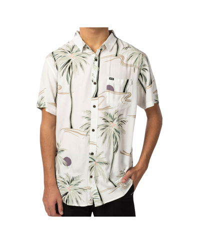 Shop Rip Curl Men's Brushed Palm Floral Shirt In Bone