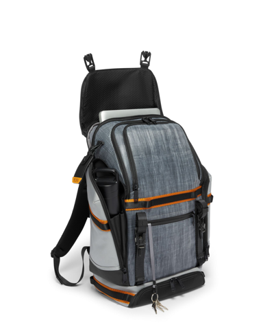 Shop Tumi Alpha Bravo Expedition Backpack In Steel