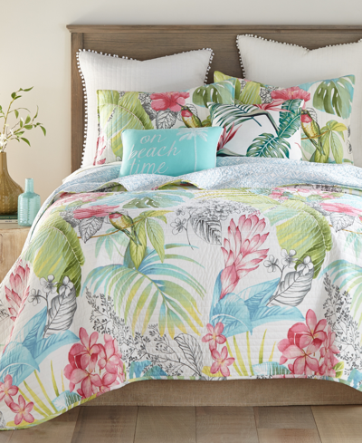 Shop Levtex Kalani Tropical Motif Reversible 2-pc. Quilt Set, Twin/twin Xl In Multi