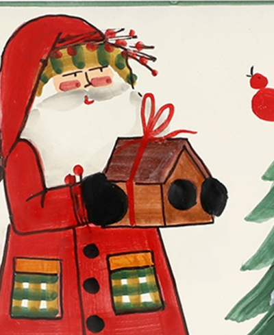 Shop Vietri Old St. Nick Trivet With Bird House In Multi