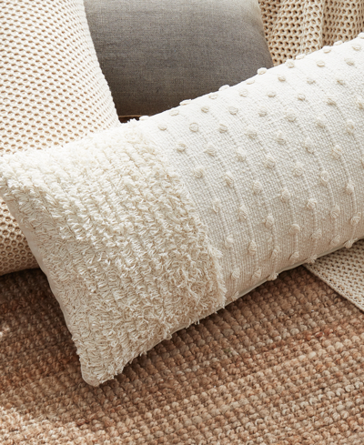 Dkny Pure Emma Decorative Pillow, 12" X 36" In Ivory