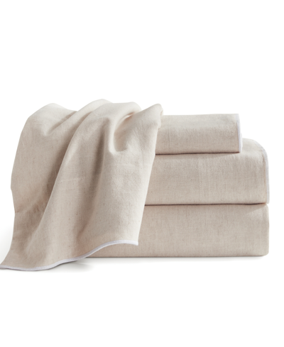 Shop Dkny Pure Washed Linen Cotton 4-pc. Sheet Set, King