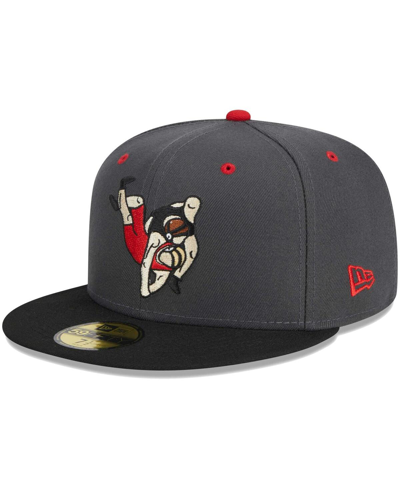 New Era Men's  Black Arizona Diamondbacks Alternate Logo 2001 World Series Team Color 59fifty Fitted In Gray