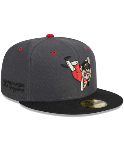 New Era Men's  Black Arizona Diamondbacks Alternate Logo 2001 World Series Team Color 59fifty Fitted In Gray