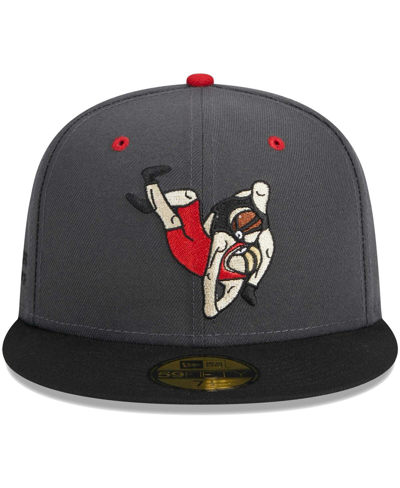New Era Men's  Black Arizona Diamondbacks Alternate Logo 2001 World Series Team Color 59fifty Fitted In Gray