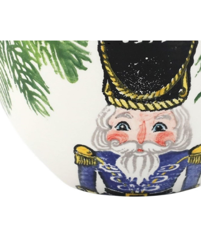 Vietri Nutcrackers Deep Serving Bowl In Multi