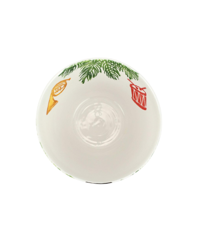 Vietri Nutcrackers Deep Serving Bowl In Multi