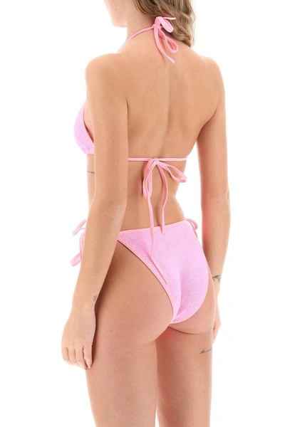Shop Hunza G . Gina Bikini Set In Pink