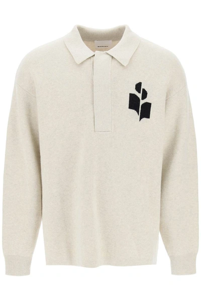 Shop Isabel Marant Marant William Polo-inspired Sweater In Multicolor