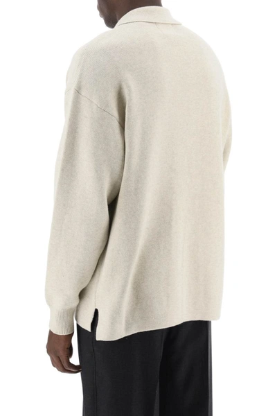 Shop Isabel Marant Marant William Polo-inspired Sweater In Multicolor